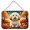 Edge Collections - 8" x 12" - Multicolor - Coton De Tulear Wall or Door Hanging Aluminum Metal Sign - 1 Piece